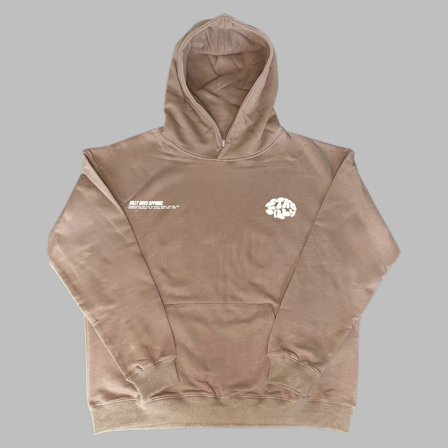STAY SILLY HOODIE - CARAMEL BROWN