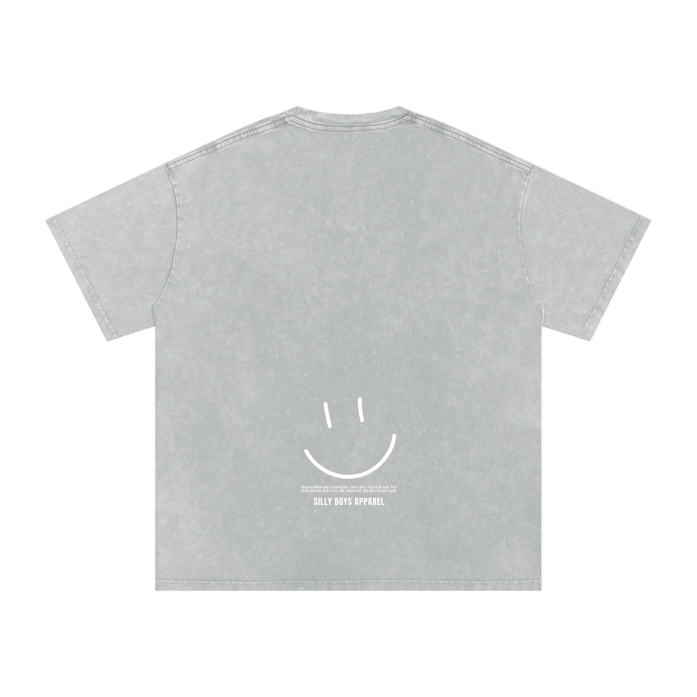 'ALL SMILES' ACID WASH SHIRT