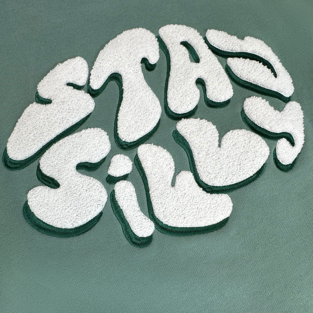 STAY SILLY HOODIE - TEAL GREEN