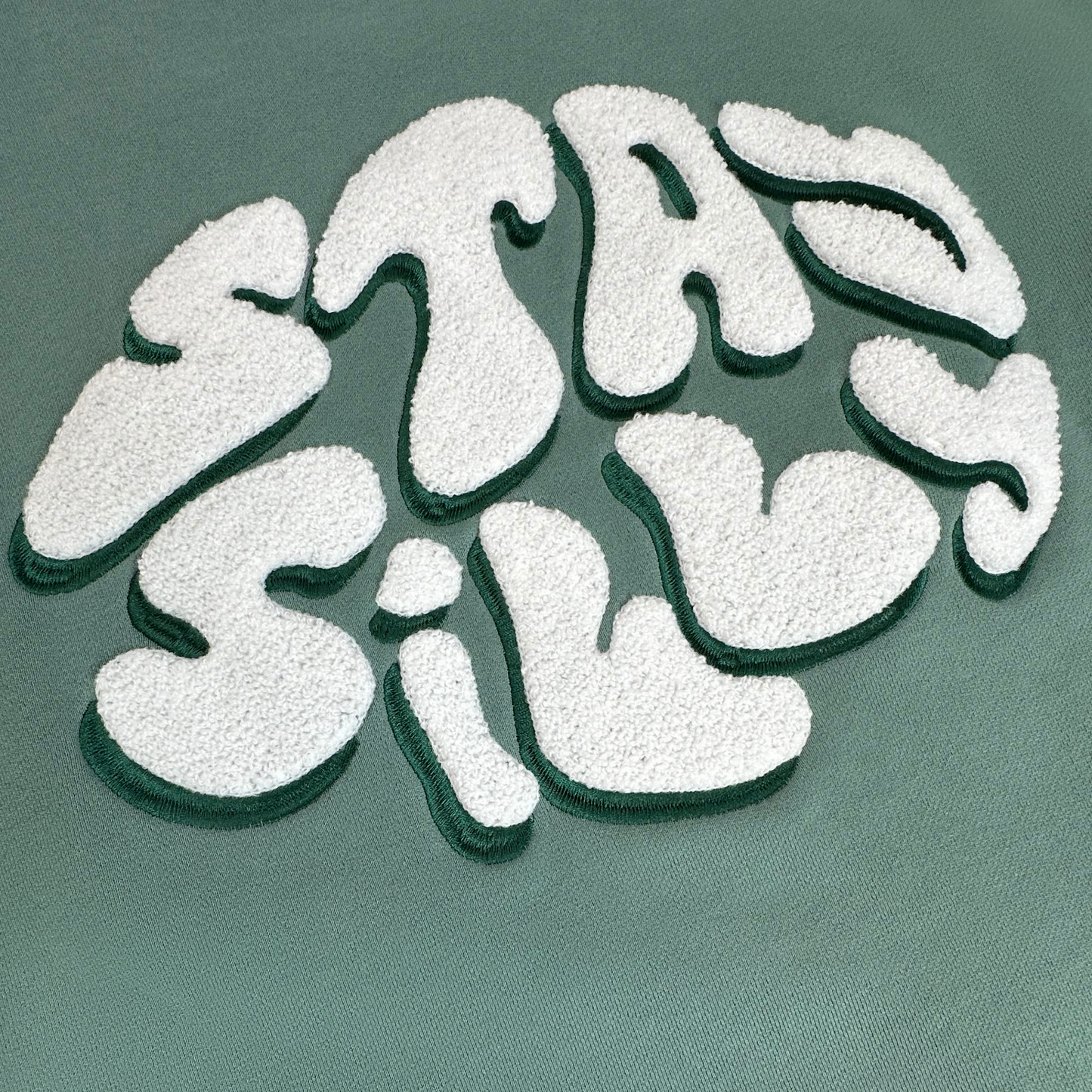 STAY SILLY HOODIE - TEAL GREEN