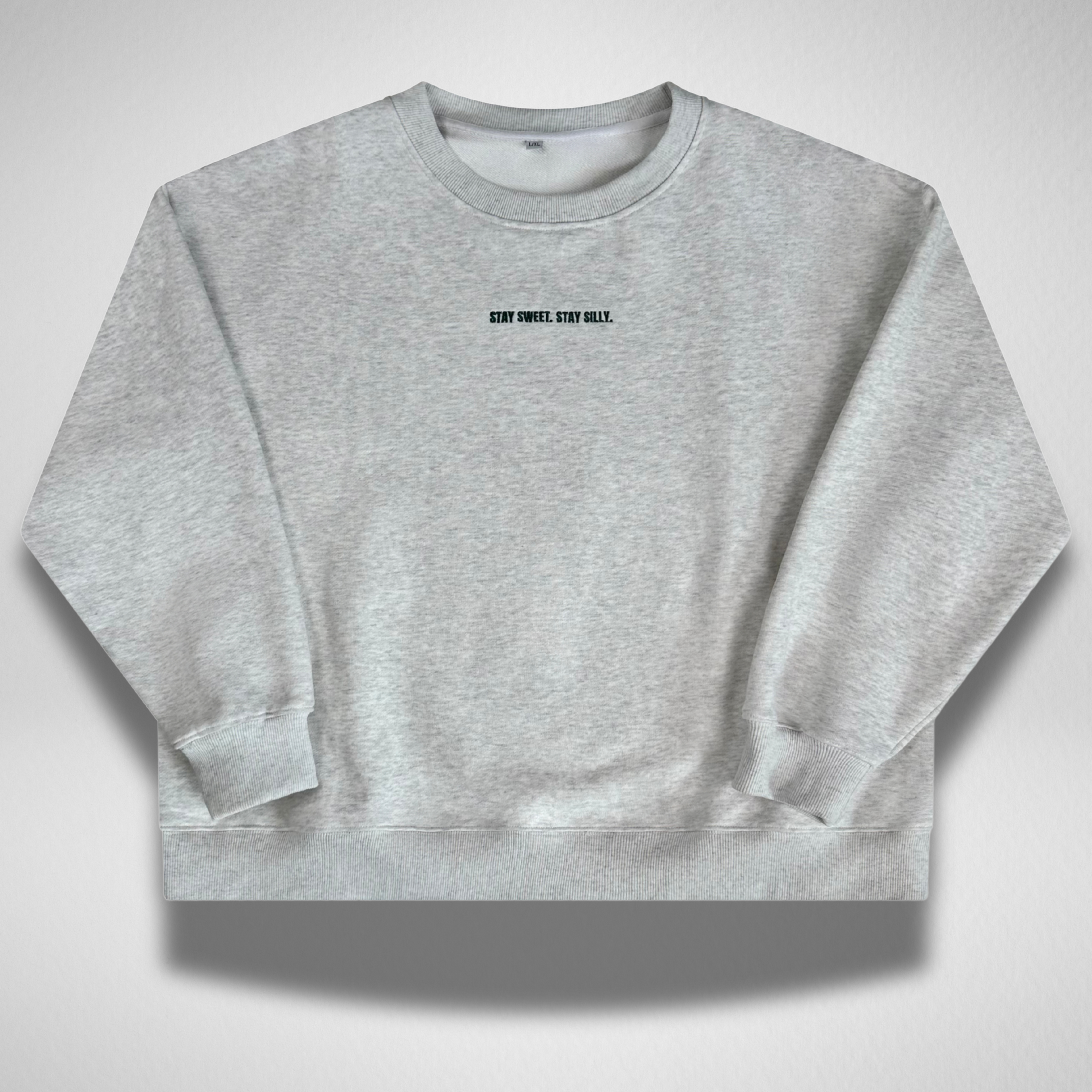 CREWNECK SWEATER - HEATHER GREY