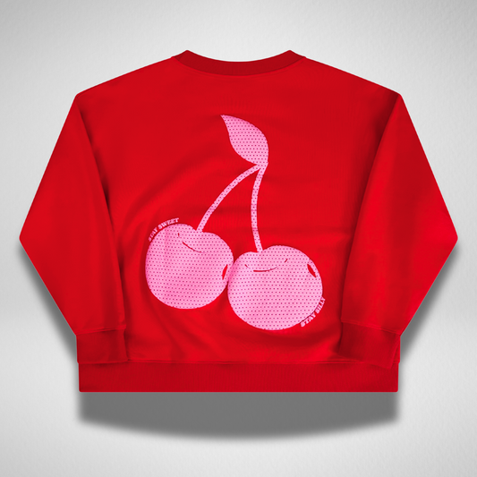 CREWNECK SWEATER - RED
