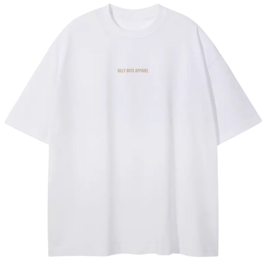 STAY SILLY OVERSIZED SHIRT - WHITE