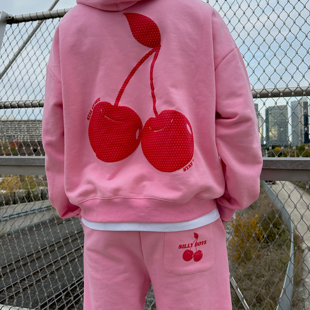 PINK CHERRY SWEATPANTS - SPECIAL RESTOCK