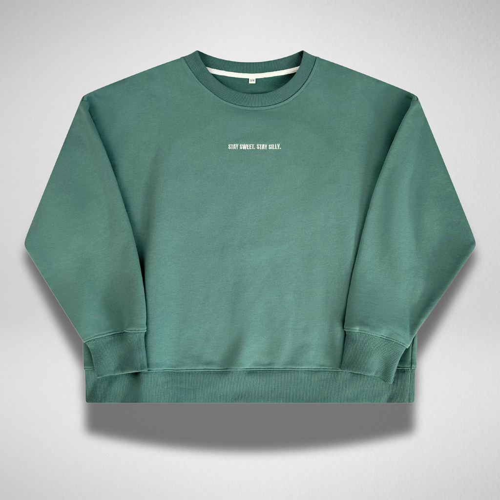 STAY SILLY SWEATER - GREEN