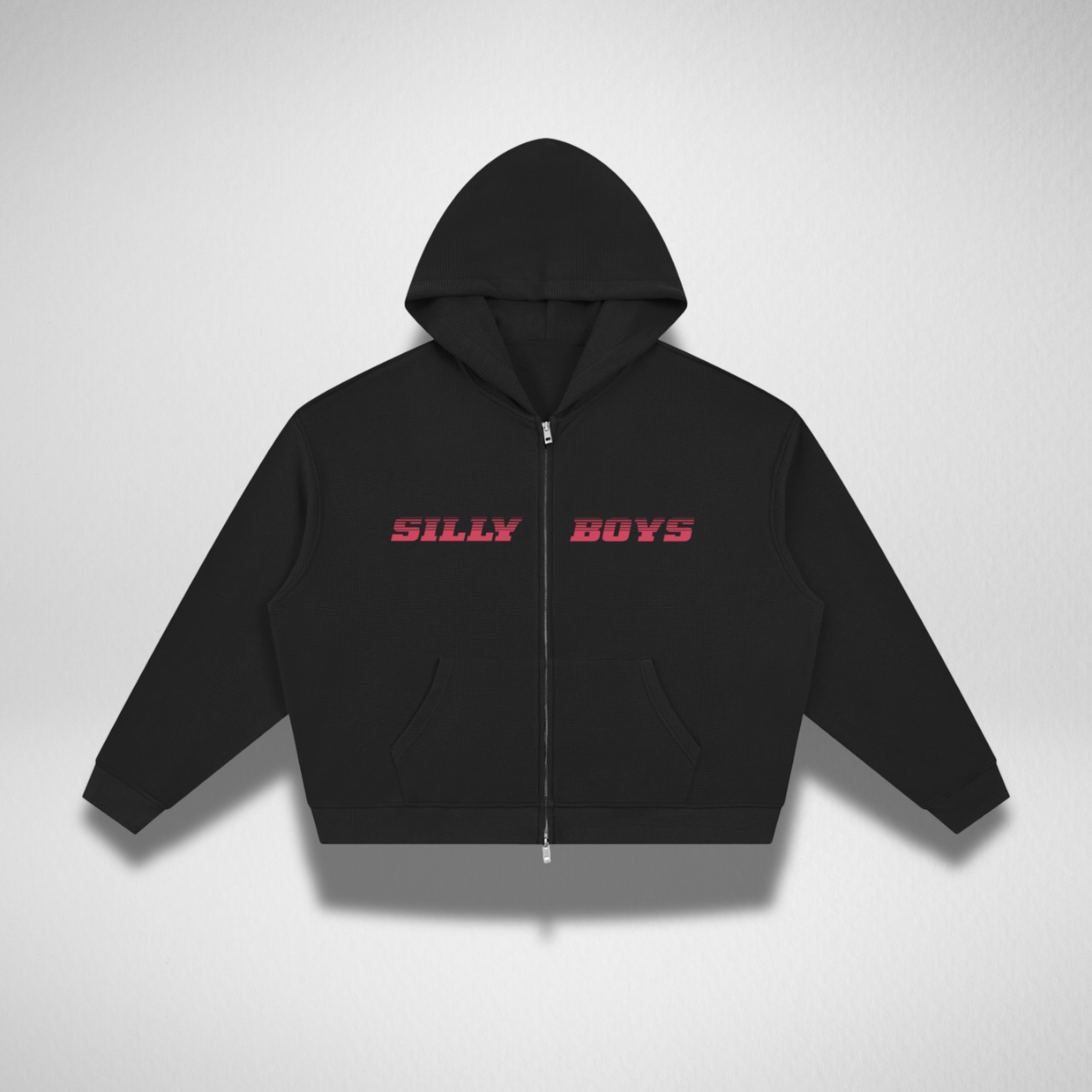WAFFLE ZIP HOODIE - 'LOUNGE SET'