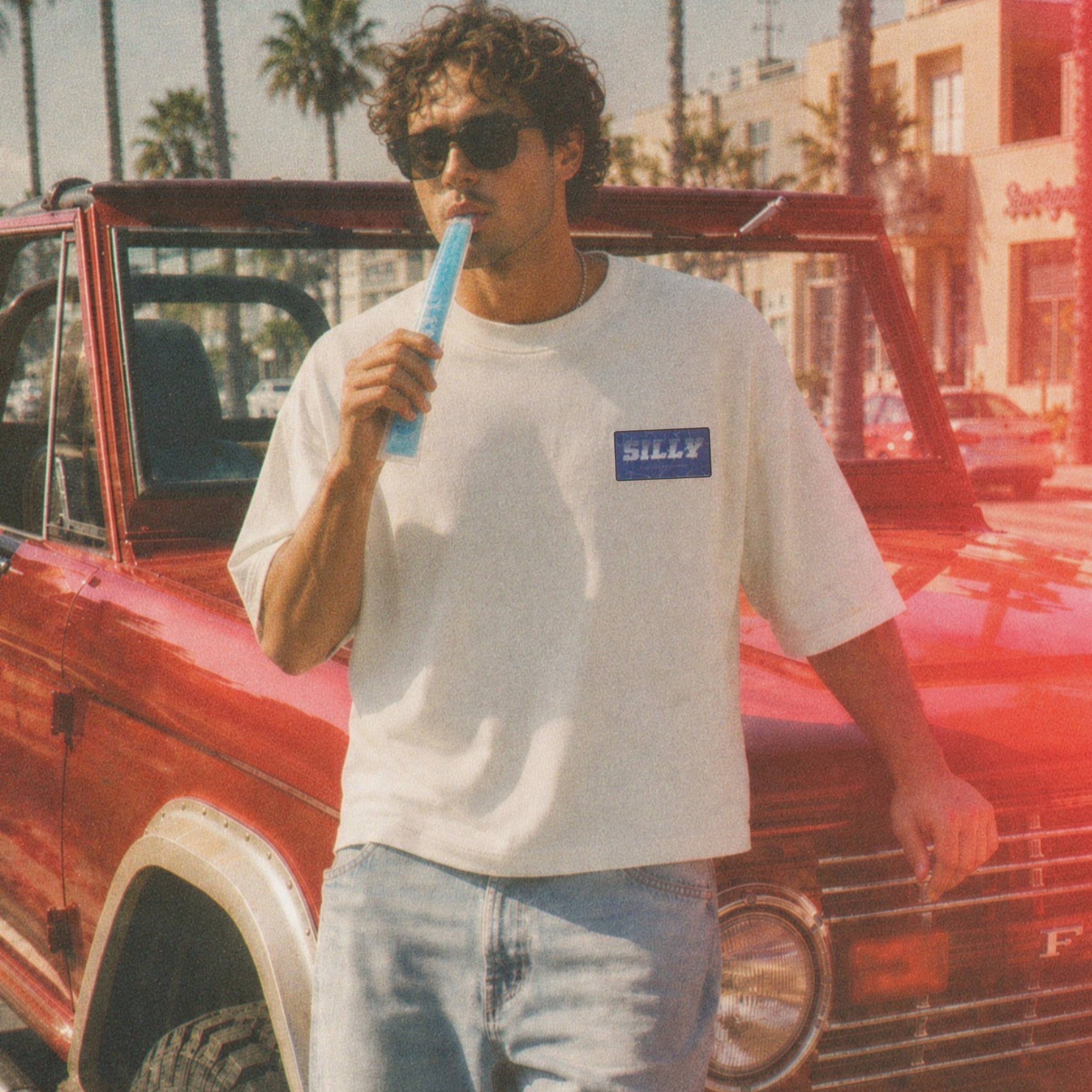 BOXY TEE - 'RACE PATCH'