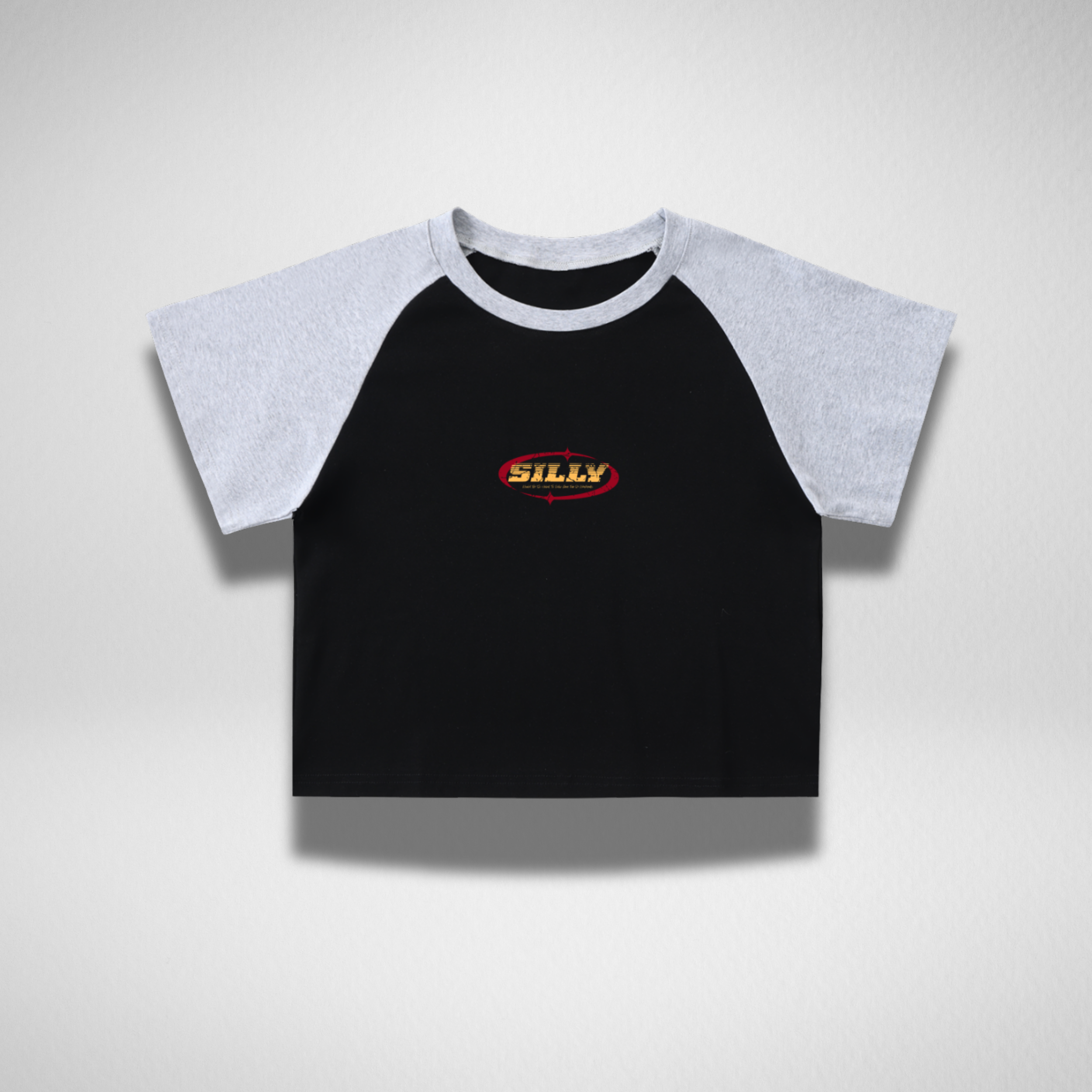 RAGLAN CROP TEE - 'WEEKDAY FUN'