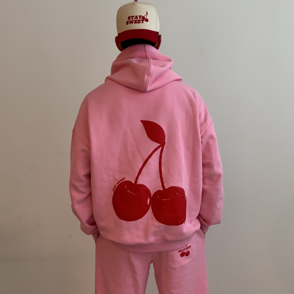 STAY SILLY HOODIE - PINK CHERRY