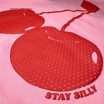 STAY SILLY HOODIE - PINK CHERRY