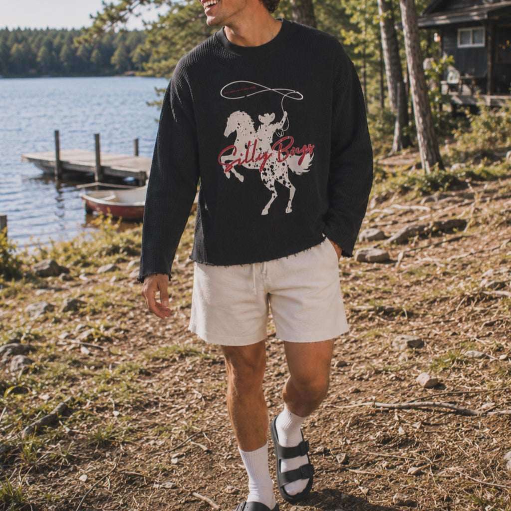 WAFFLE SHIRT - 'COWBOY CULTURE'