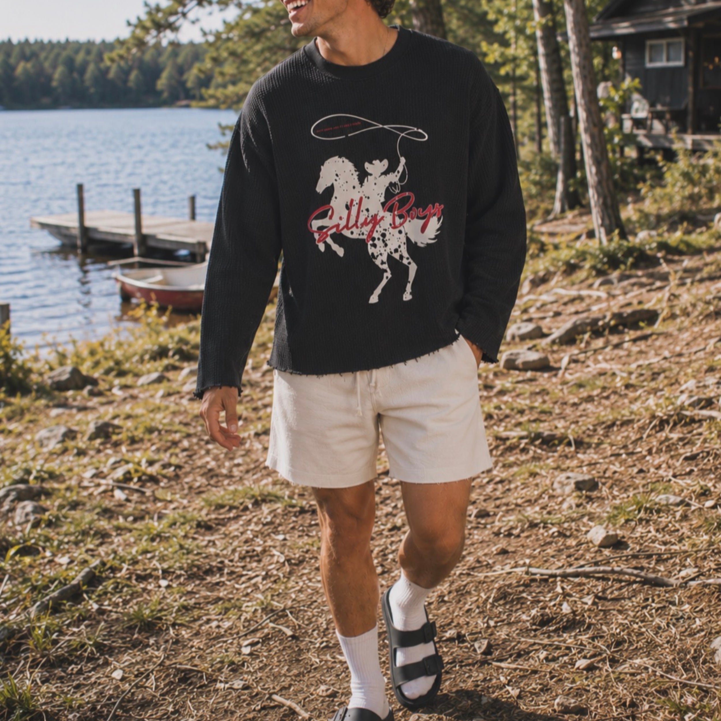 WAFFLE SHIRT - 'COWBOY CULTURE'