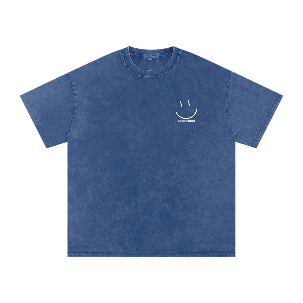 'ALL SMILES' ACID WASH SHIRT
