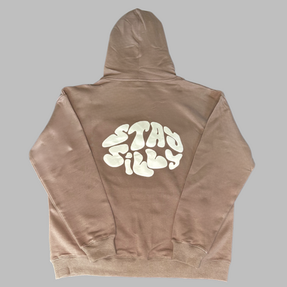 STAY SILLY HOODIE - CARAMEL BROWN