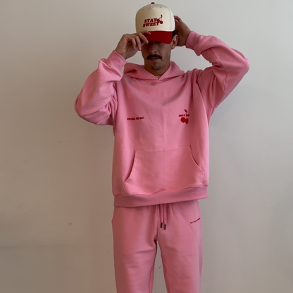 STAY SILLY HOODIE - PINK CHERRY