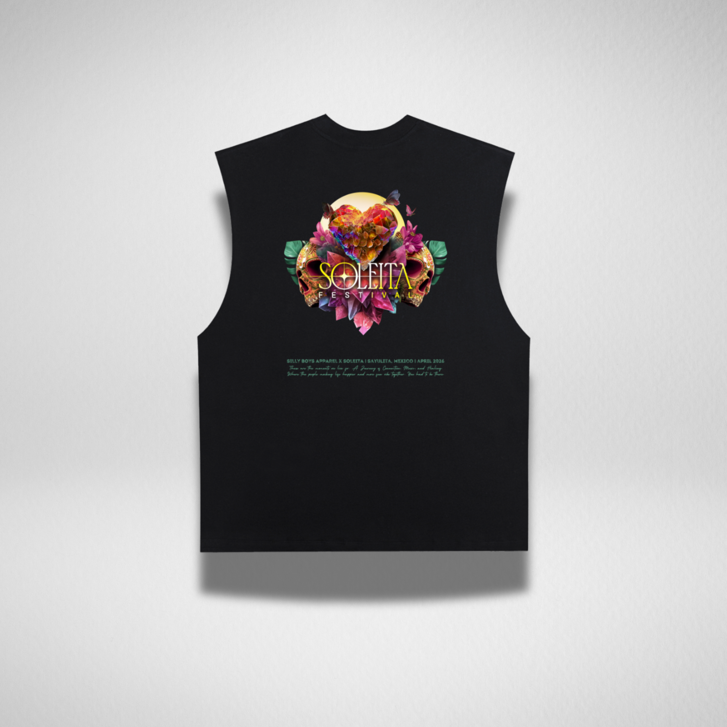 SLEEVELESS TEE - SOLEITA FESTIVAL