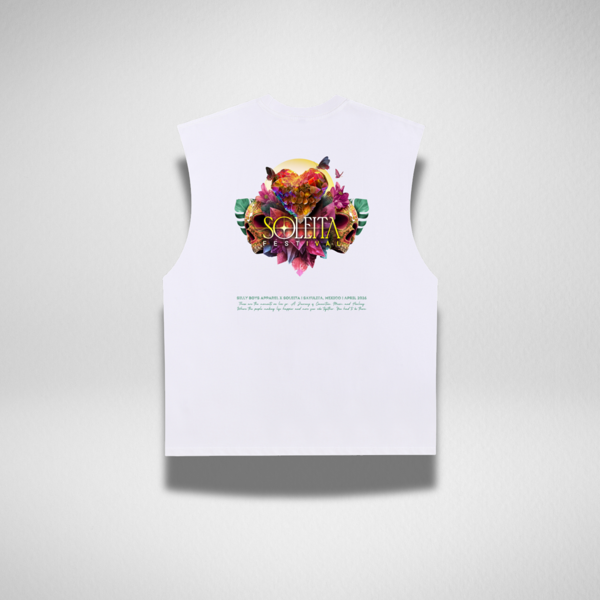 SLEEVELESS TEE - SOLEITA FESTIVAL