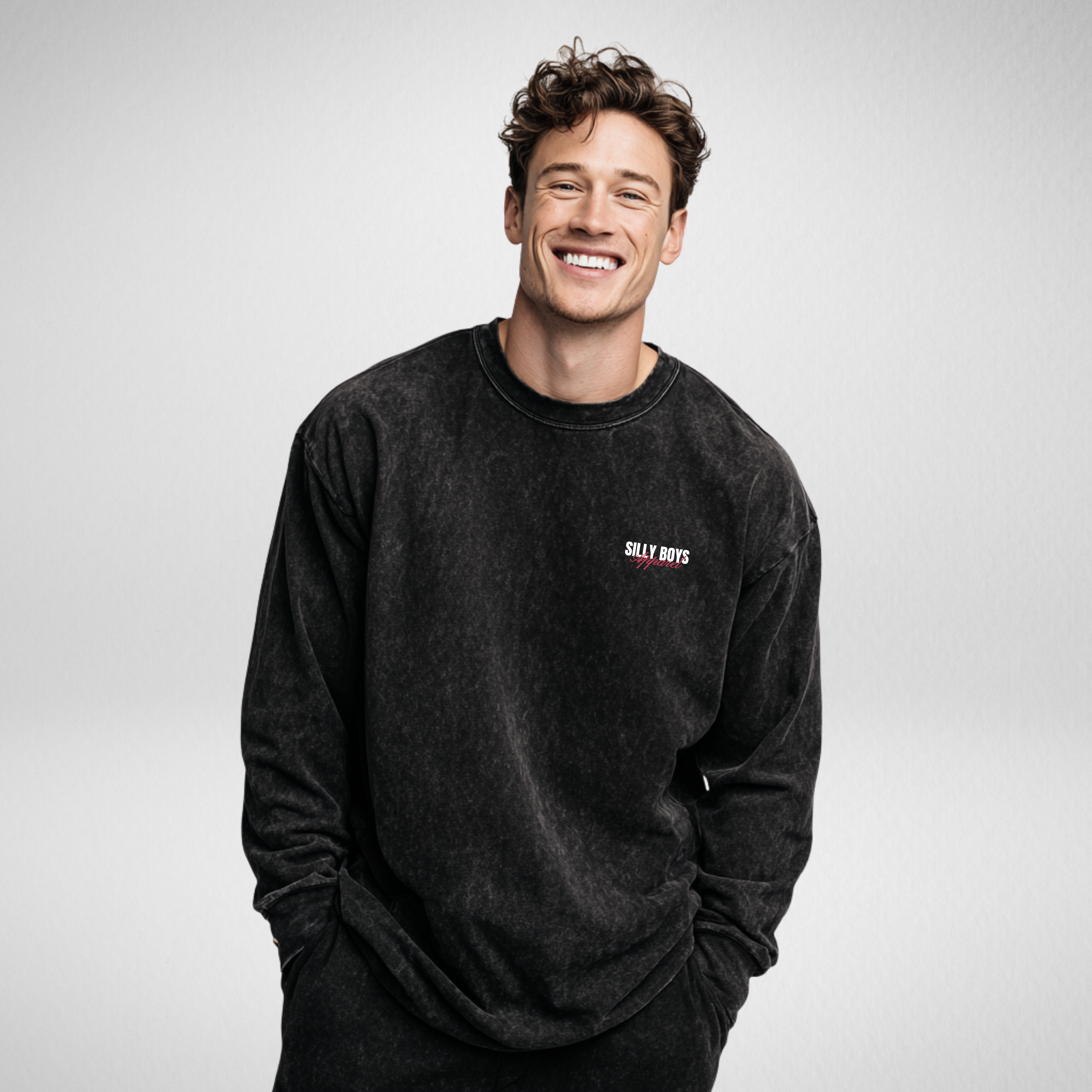 ACID WASH LONG SLEEVE - 'FASHION HOUSE'