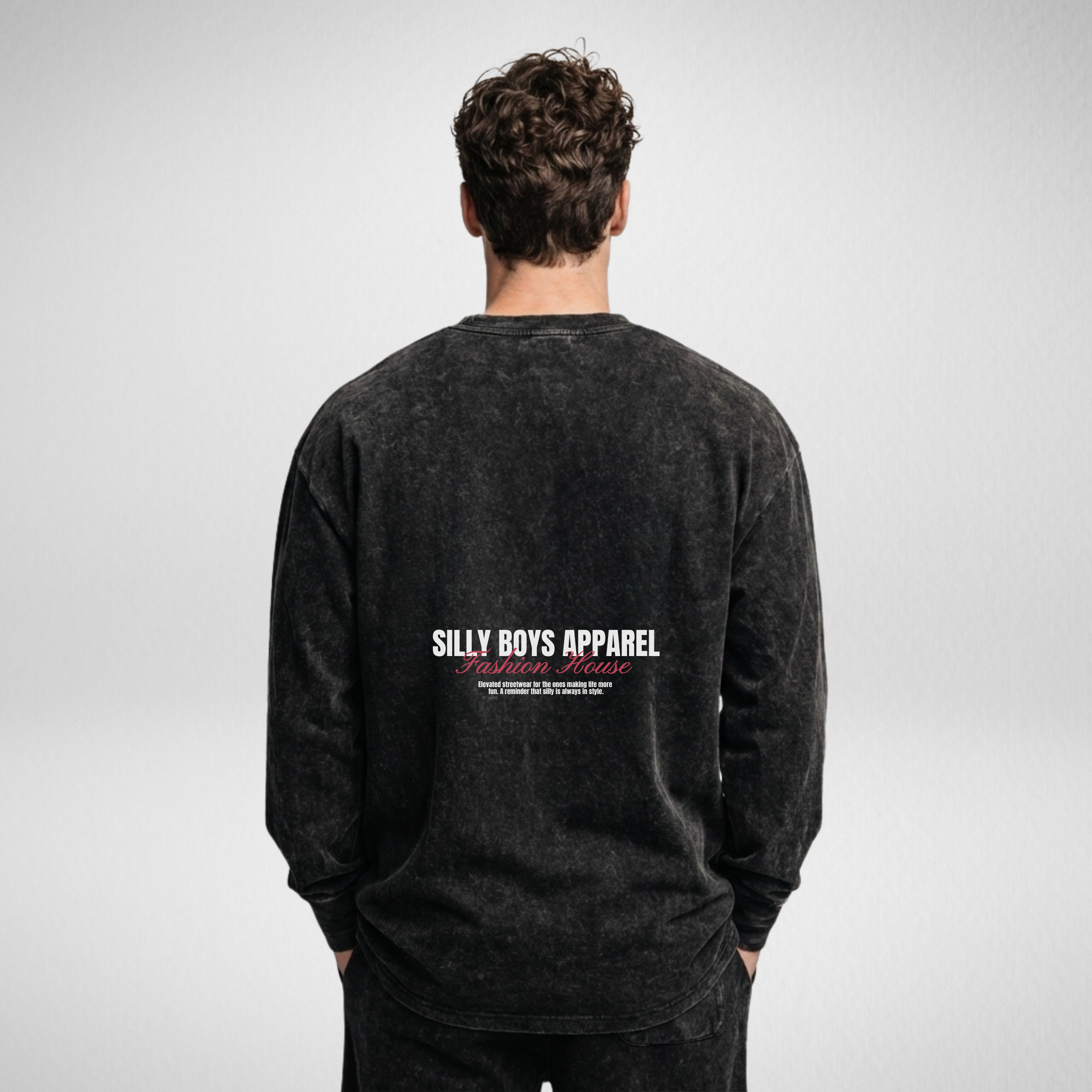 ACID WASH LONG SLEEVE - 'FASHION HOUSE'