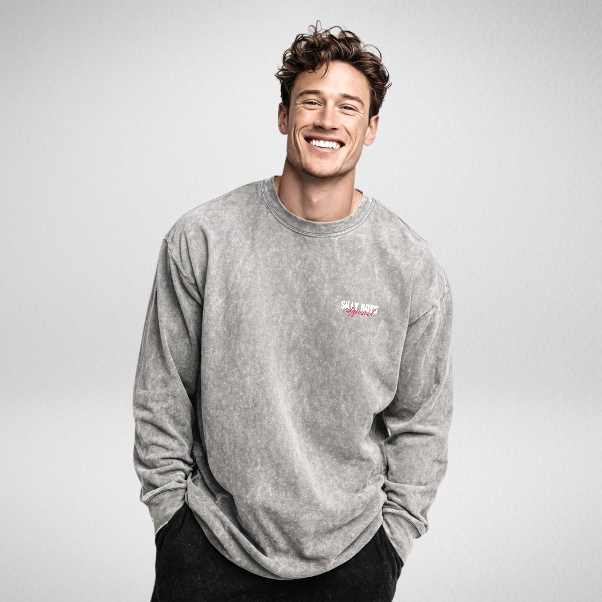 ACID WASH LONG SLEEVE - 'FASHION HOUSE'