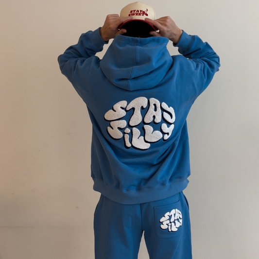 MATCHING SWEATSUIT SET - BLUE