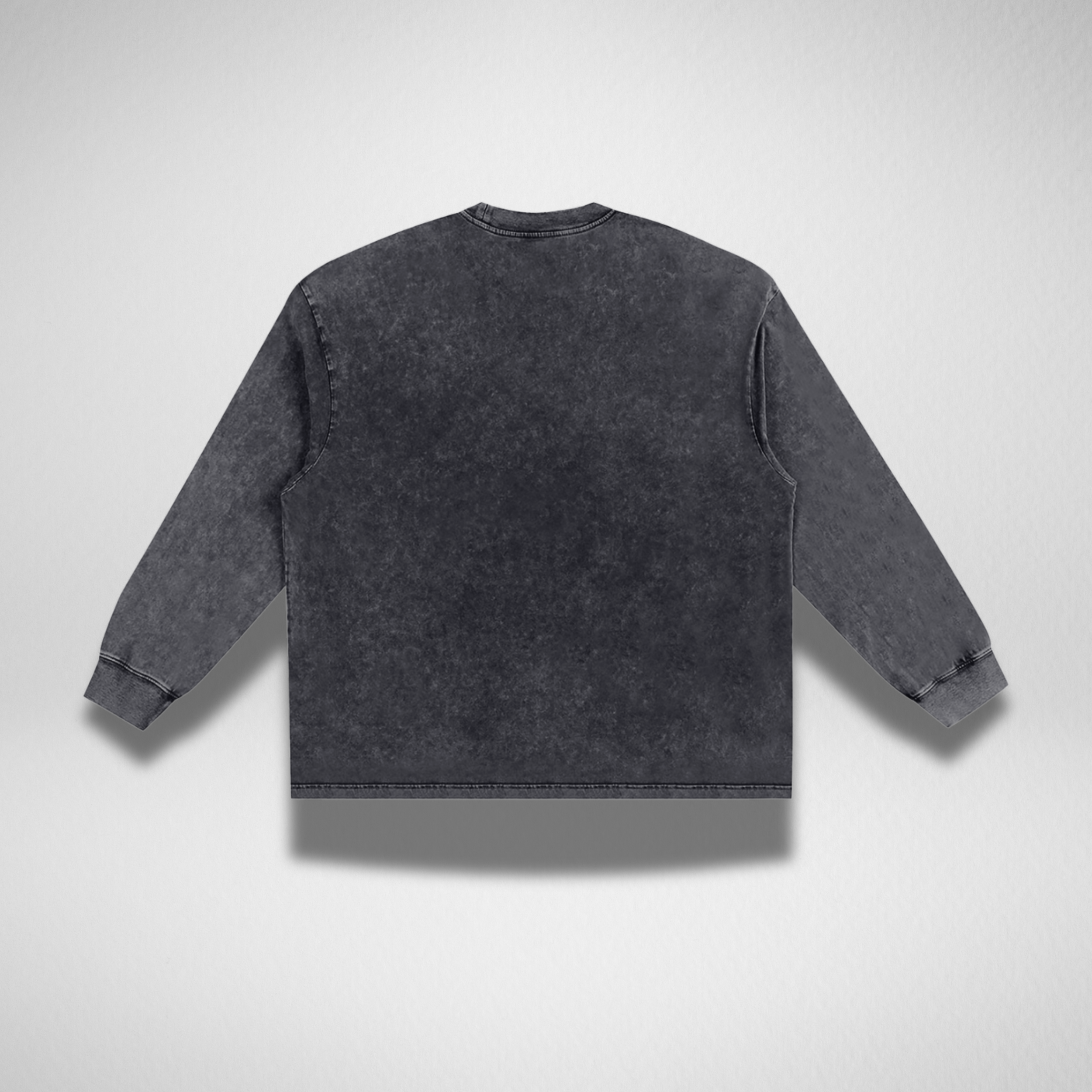 ACID WASH LONG SLEEVE - 'RACE PATCH'