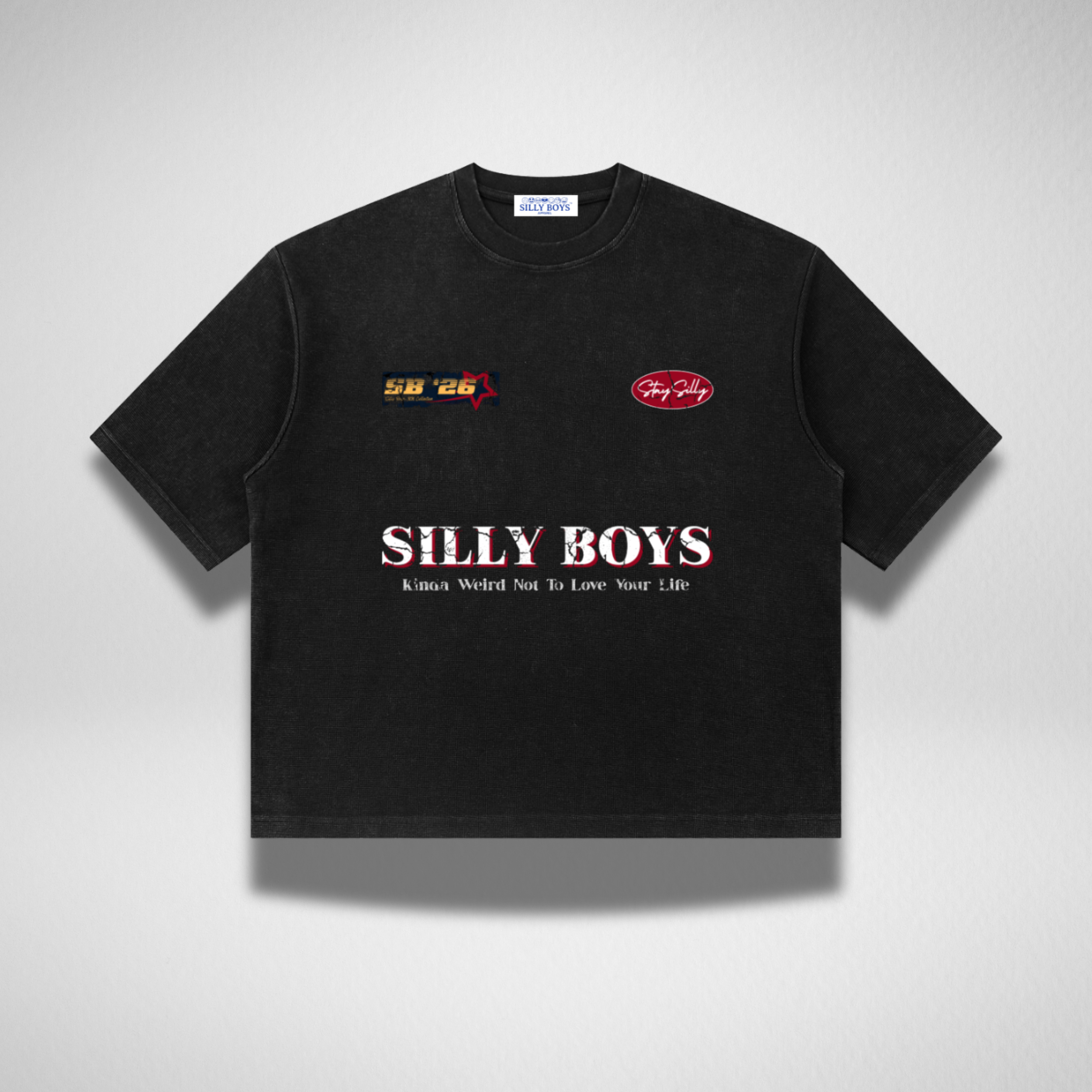 WAFFLE TEE - 'RACE PATCH'