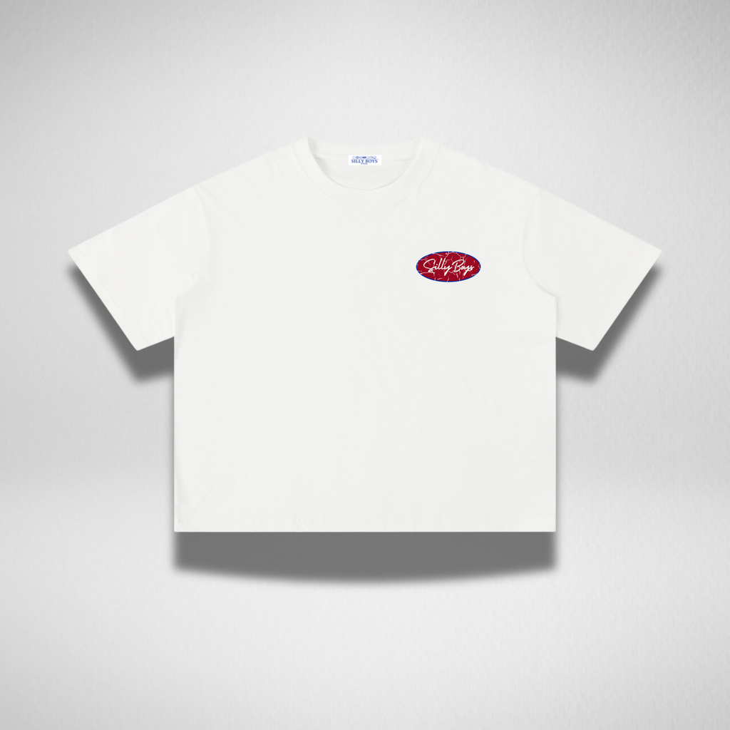 BOXY TEE - 'RACE PATCH'