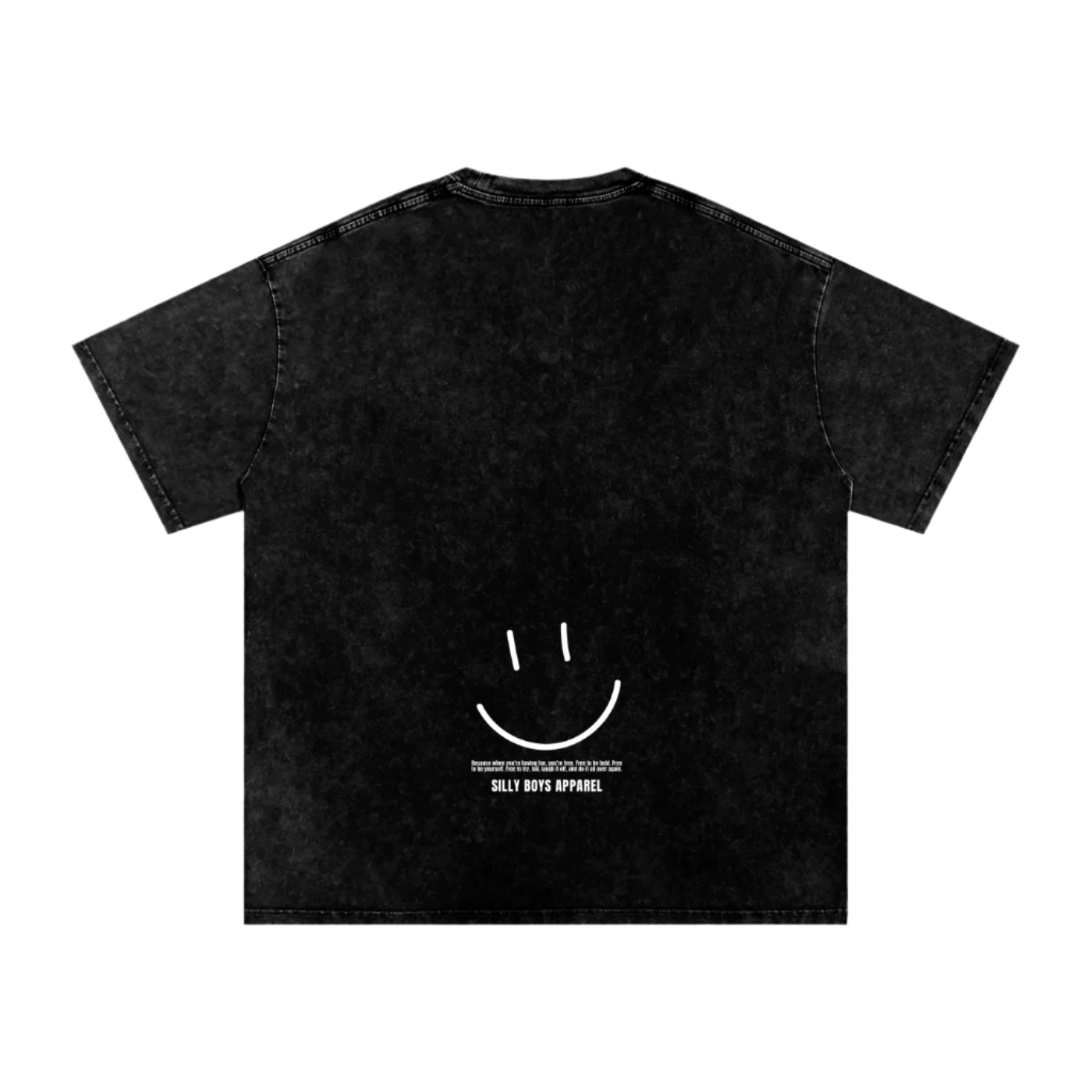 'ALL SMILES' ACID WASH SHIRT
