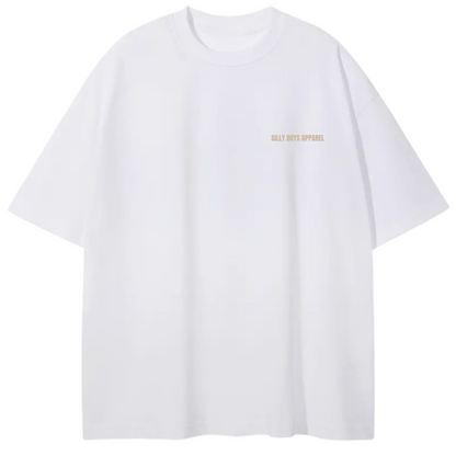 STAY SILLY OVERSIZED SHIRT - WHITE
