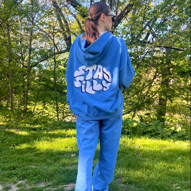 STAY SILLY HOODIE - SKY BLUE