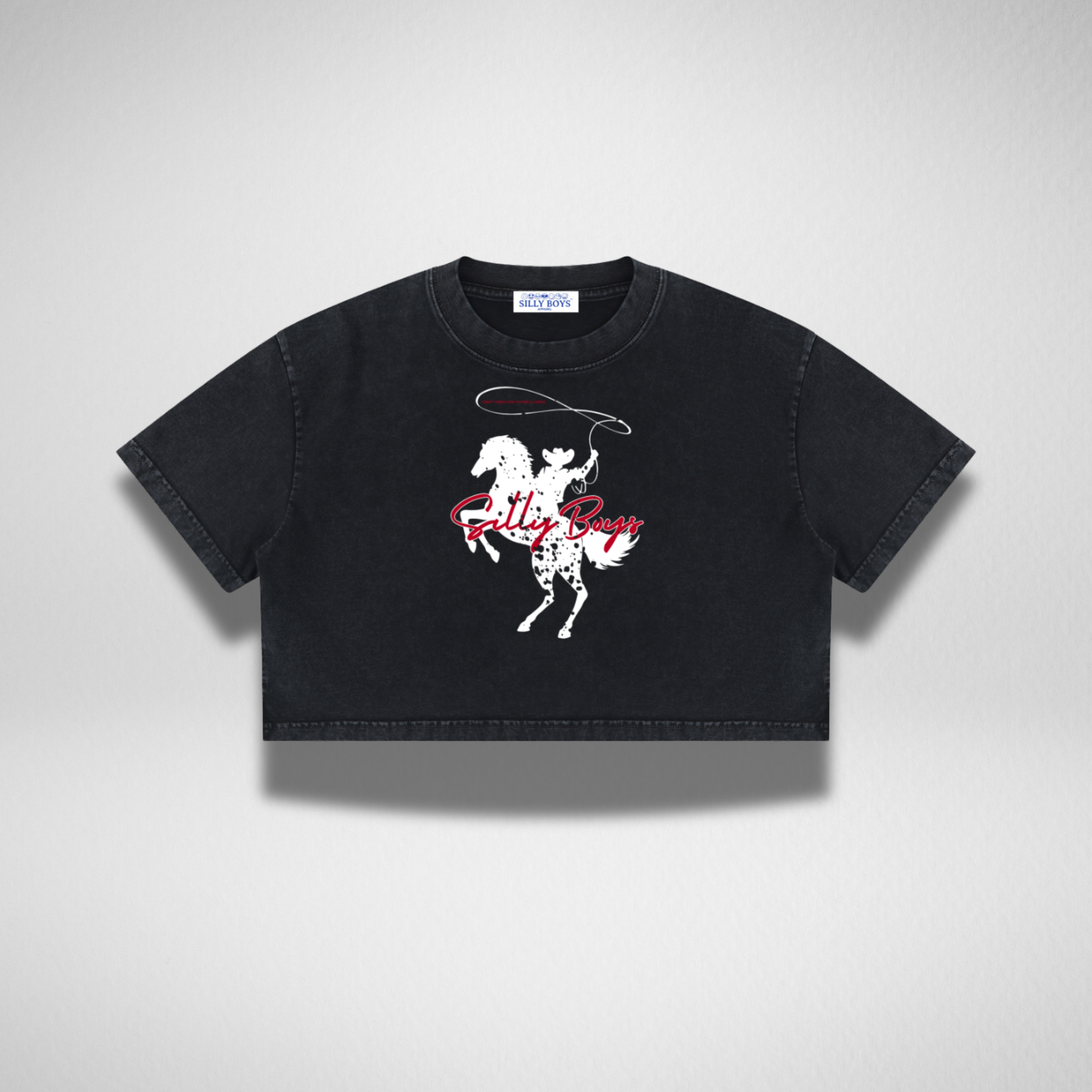 VINTAGE CROP TEE - 'COWBOY CULTURE'