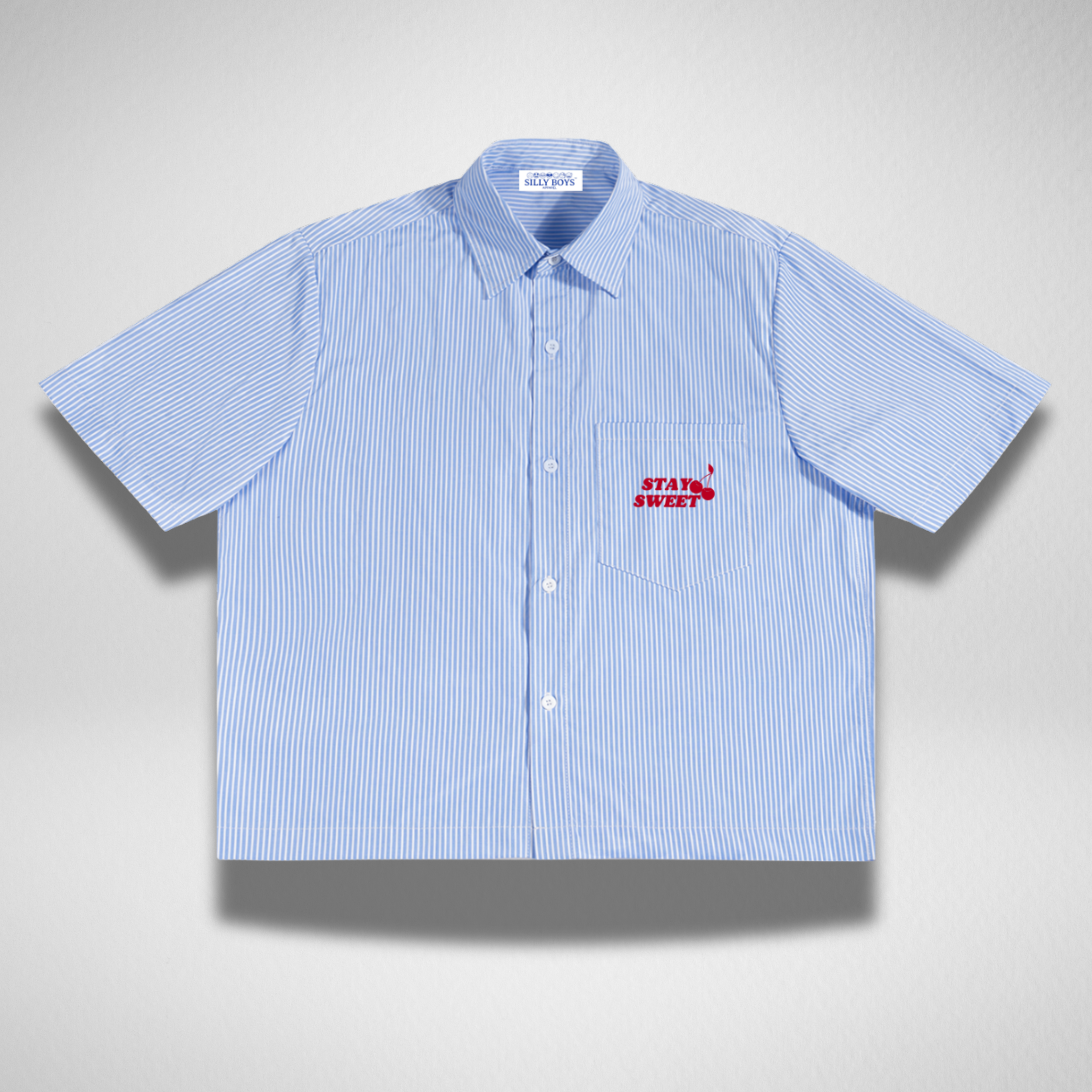 BOXY BUTTON DOWN - 'STAY SWEET'