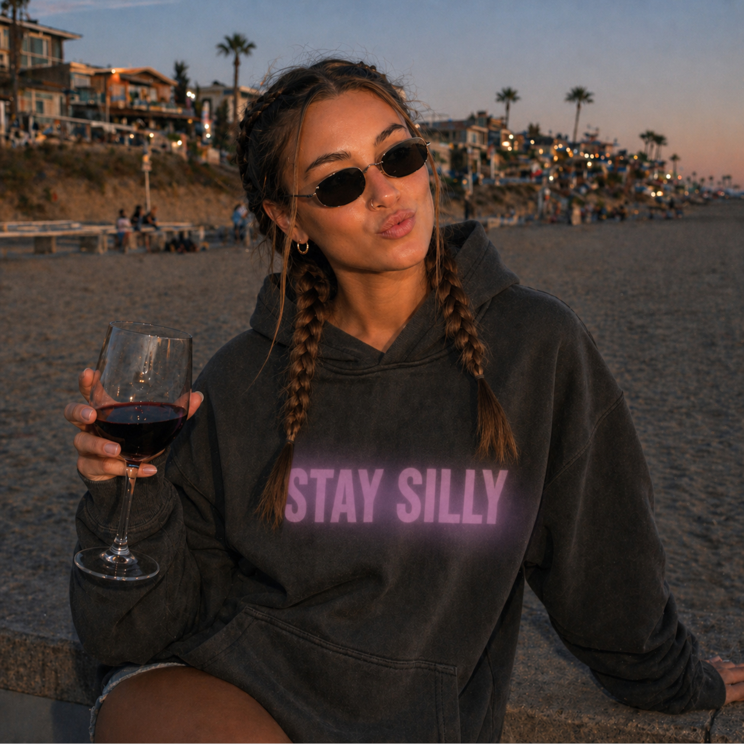 SUNFADE HOODIE - 'STAY SILLY'