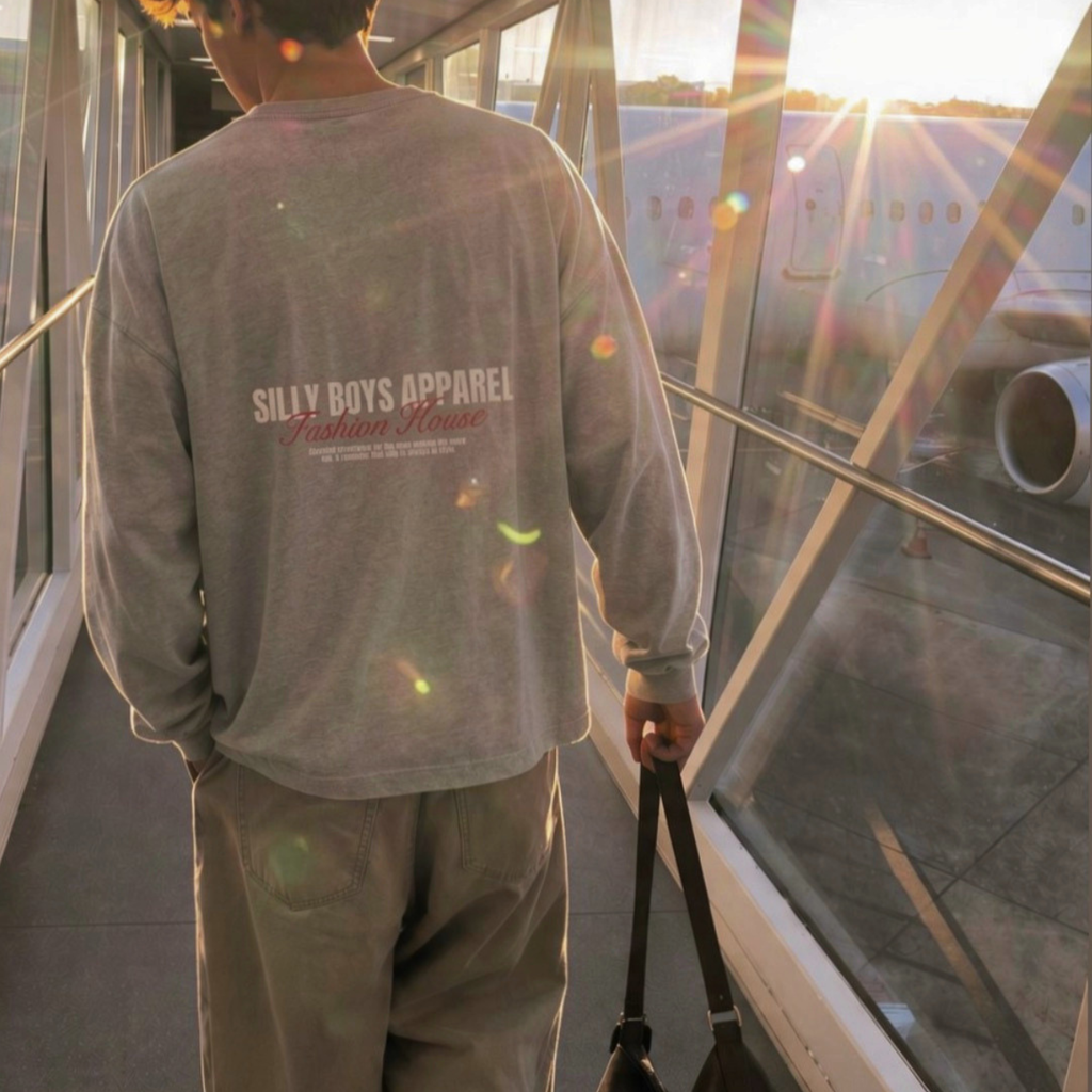 VINTAGE WASH LONG SLEEVE - 'FASHION HOUSE'
