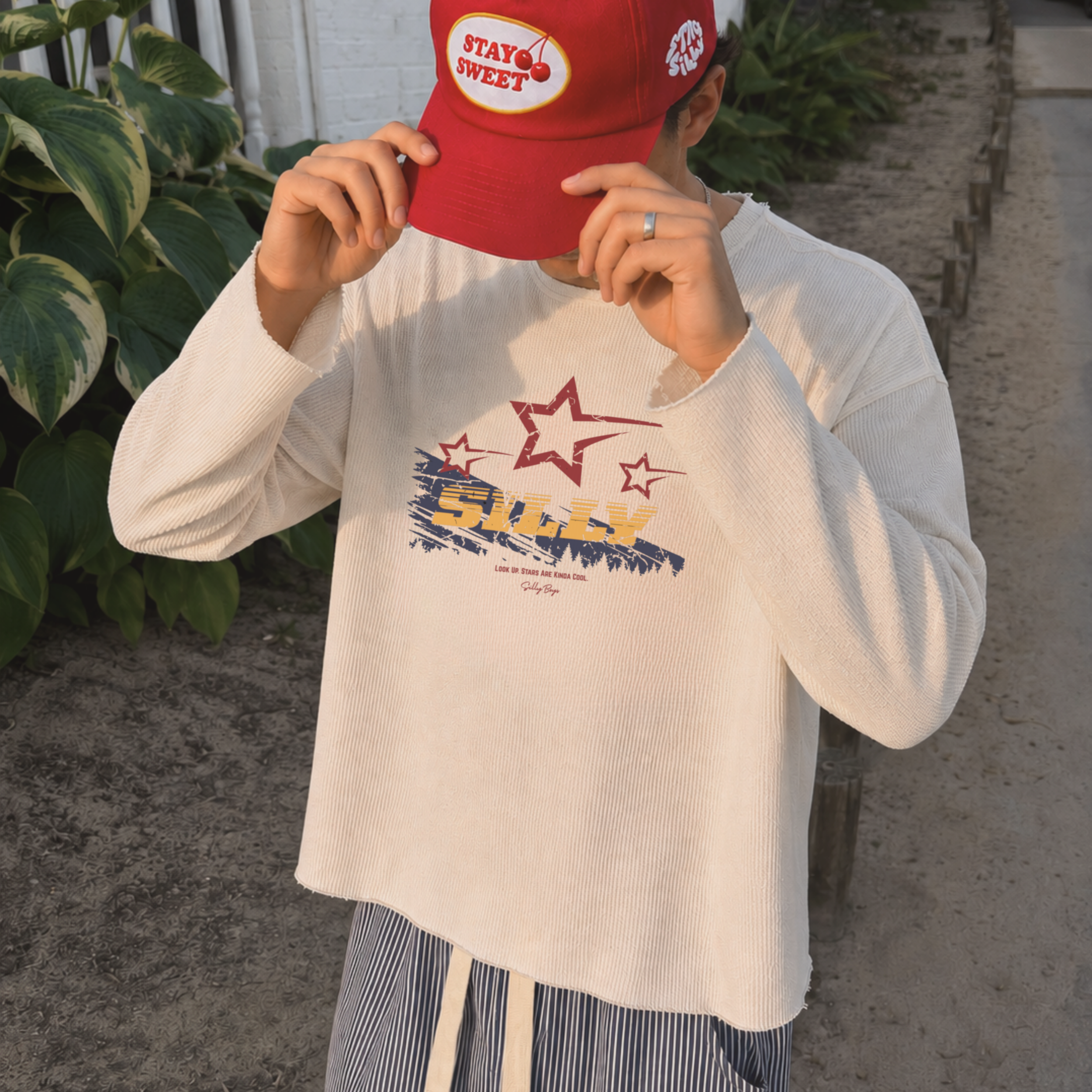 WAFFLE SHIRT - 'NORTH STAR'