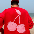 STAY SILLY SWEATER - RED CHERRY