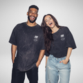 ACID WASH TEE - 'SB BADGE'