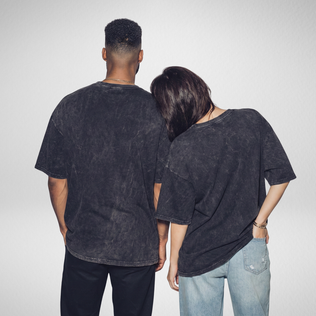 ACID WASH TEE - 'SB BADGE'