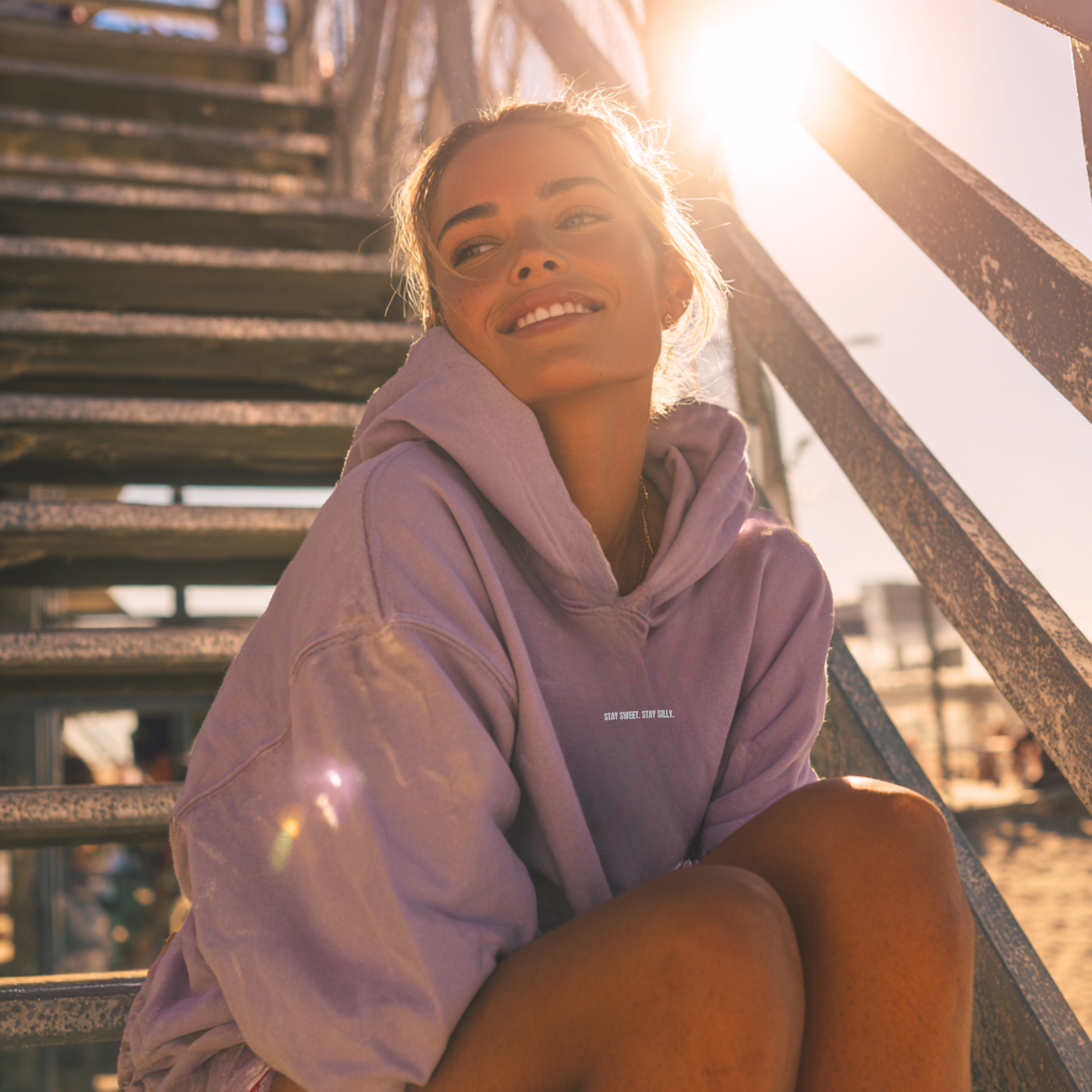STAY SILLY HOODIE - LAVENDER