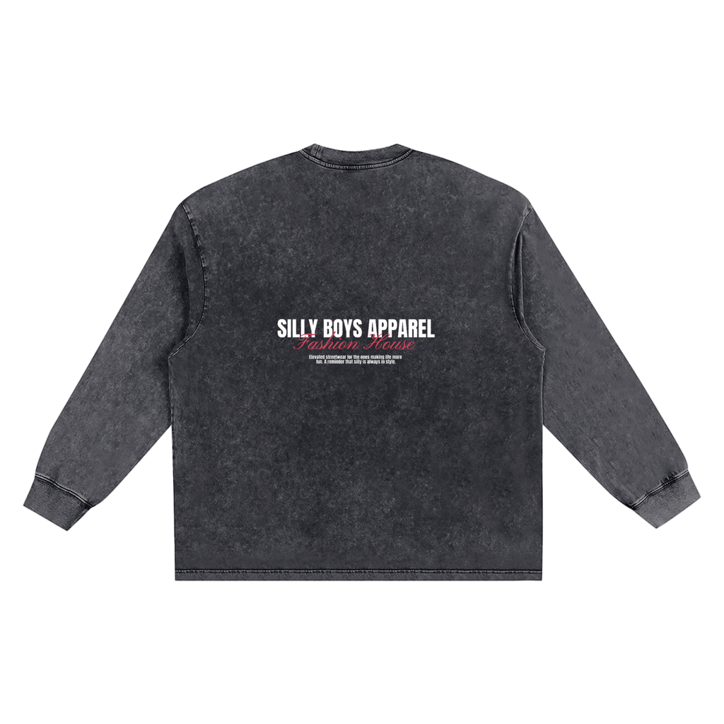 ACID WASH LONG SLEEVE - 'FASHION HOUSE'