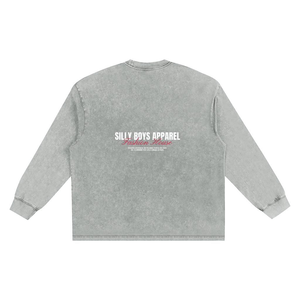 ACID WASH LONG SLEEVE - 'FASHION HOUSE'