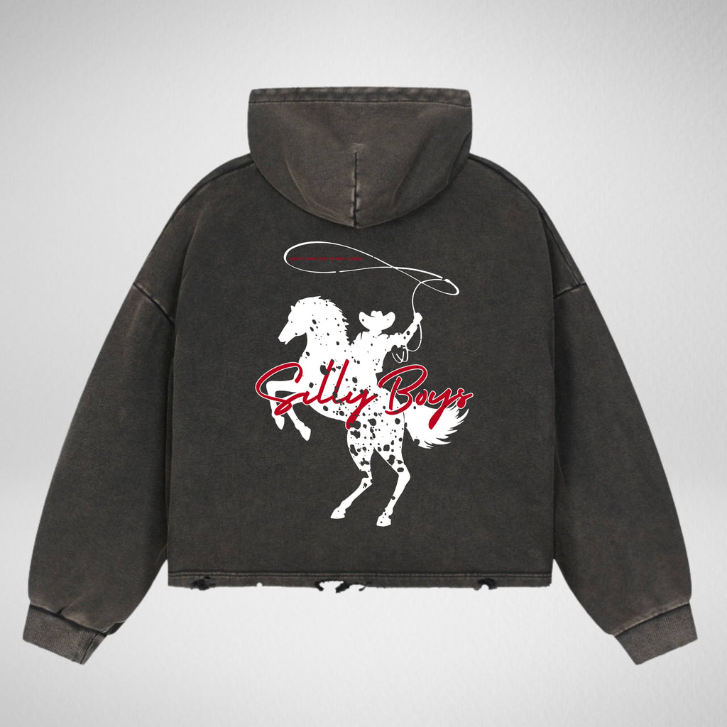 CROPPED HOODIE - 'COWBOY CULTURE'