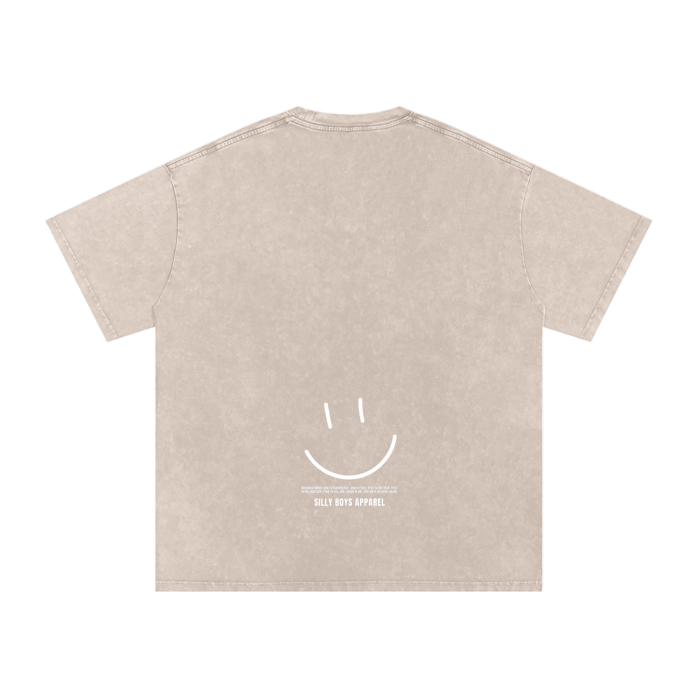 'ALL SMILES' ACID WASH SHIRT