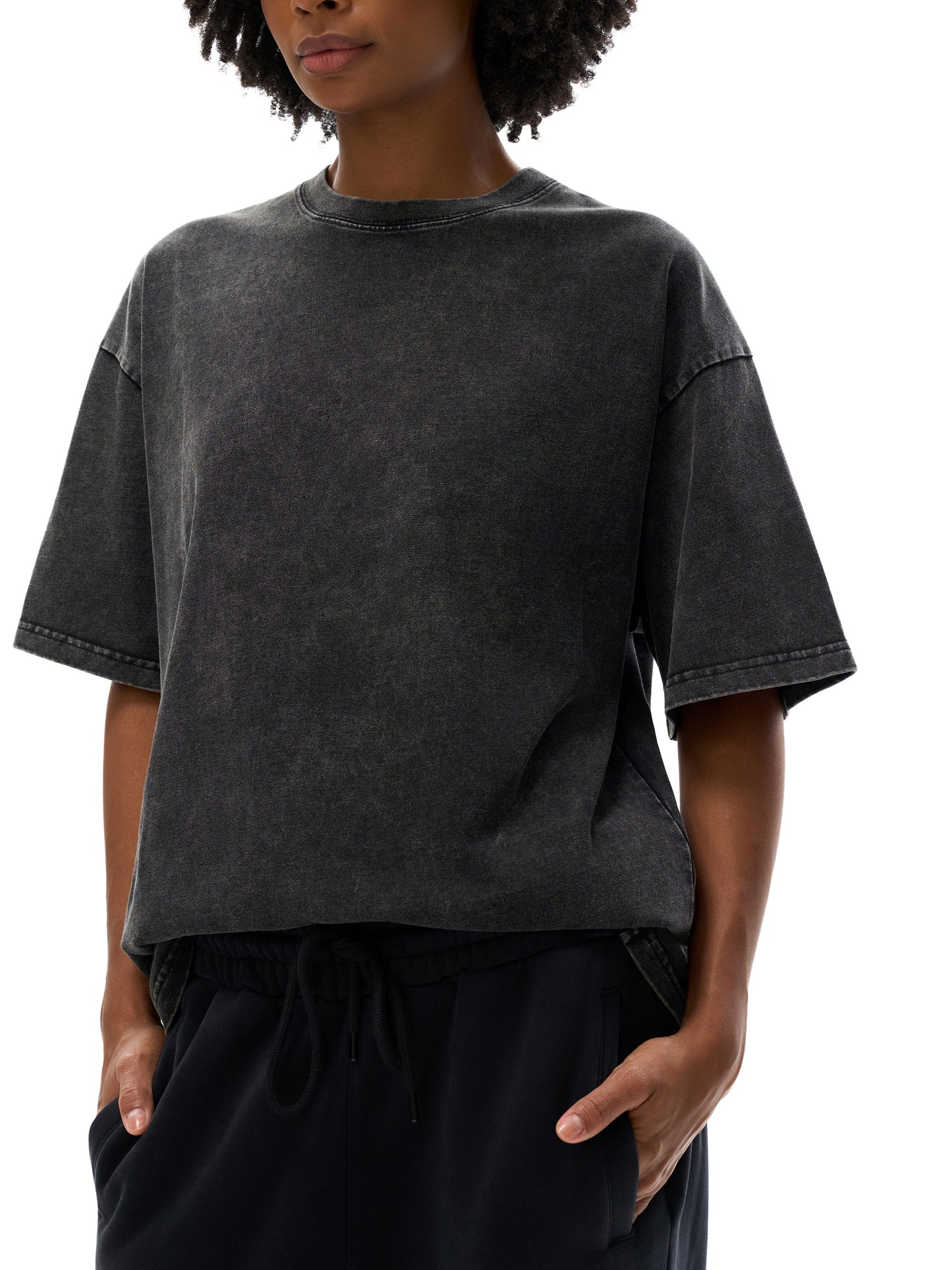 SILLY BOYS ACID WASH OVERSIZED SHIRT