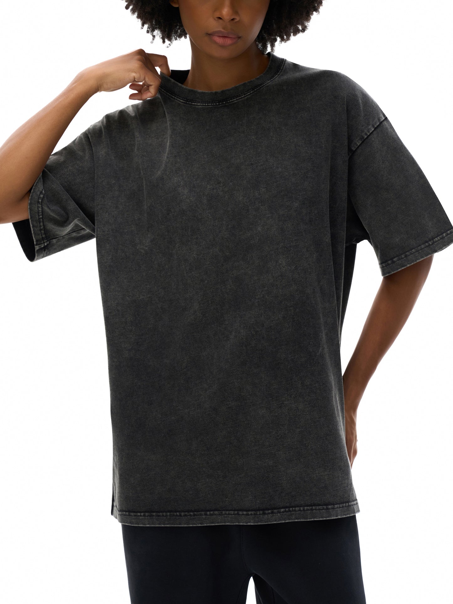 SILLY BOYS ACID WASH OVERSIZED SHIRT